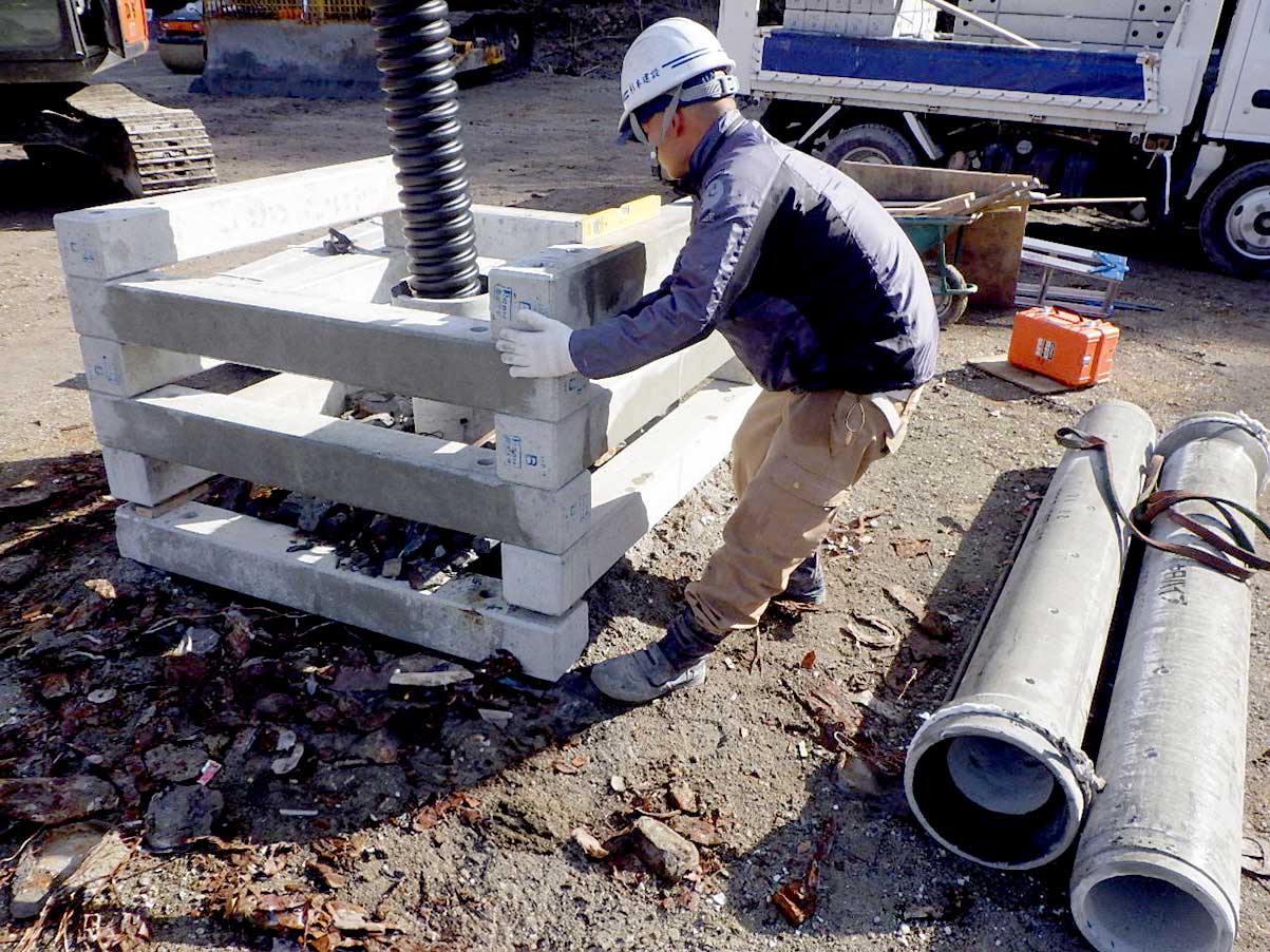 ブロック積込状況