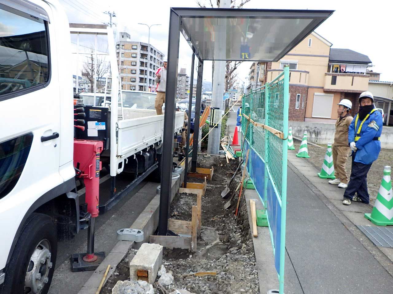 上屋根支柱取付